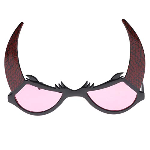 Amosfun Gafas de diablo para fiestas de Halloween, disfraces, fotografía, accesorios, vacaciones, bailes