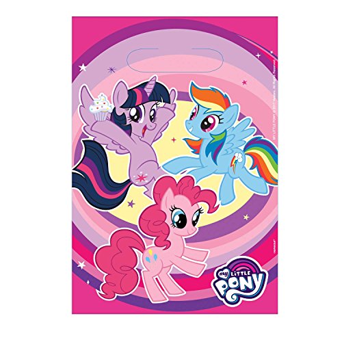 Amscan 9902513 My Little Pony Party Bolsas de Papel para botín - Paquete de 8