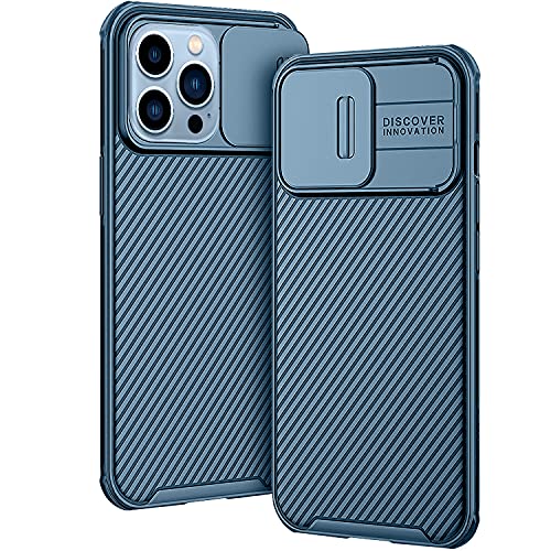 AROYI Funda Compatible con iPhone 13 Pro, Tapa Deslizante para la cámara Funda Compatible con iPhone 13 Pro (2021) 6,1 Pulgadas - Azul