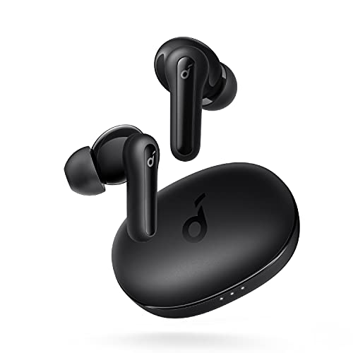 Auriculares Inalámbricos Soundcore Life P2 Mini de Anker, Auriculares Bluetooth con Transductores 10 mm, Bass Potente, EQ, Bluetooth 5.2, 32 h reproducción, Carga Rápida con USB C, diseño Minimalista