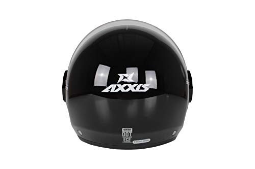 AXXIS CASCO OF 509 RAVEN SV SOLID A1 NEGRO BRILLO TALLA XS CON PANTALLA SOLAR