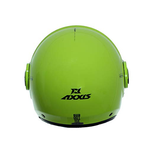 AXXIS CASCO OF509 SV RAVEN SV SOLID A3 AMARILLO FLUOR BRILLO TALLA S CON PANTALLA SOLAR