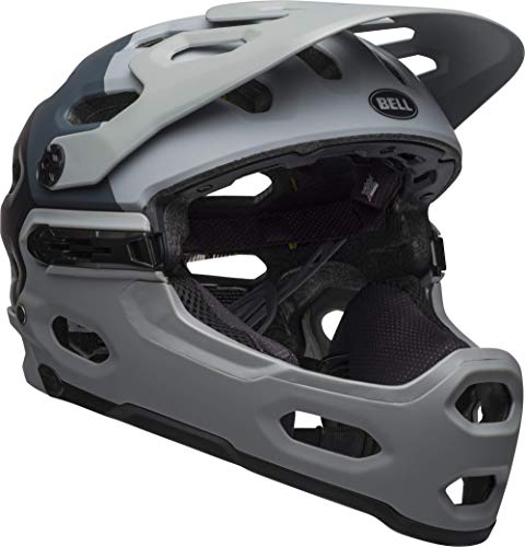 BELL Super 3R MIPS - Casco para Bicicleta, Large, Downdraft Matte Gray/Gunmetal