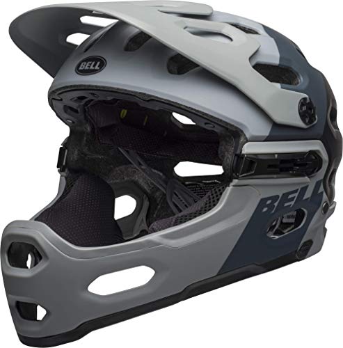 BELL Super 3R MIPS - Casco para Bicicleta, Large, Downdraft Matte Gray/Gunmetal