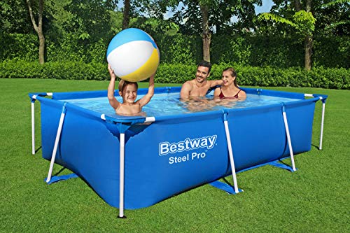 Bestway Steel Pro Piscina Desmontable Tubular Infantil, 259 x 170 x 61 cm