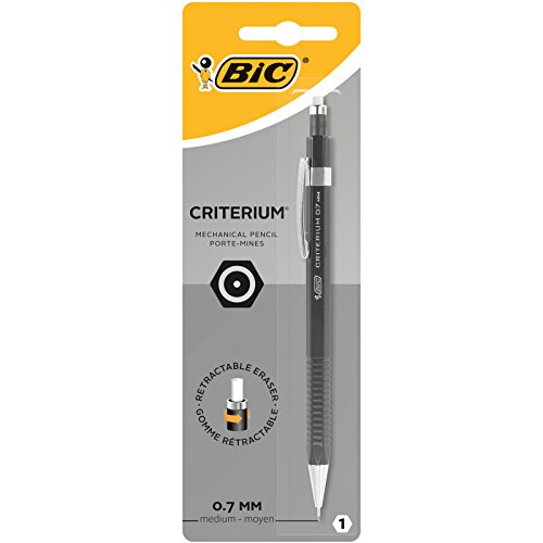 BIC Criterium - Portaminas recargable con minas HB de 0,7 mm