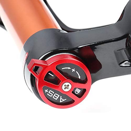 Bicicleta MTB Horquilla Suspensión 26/27,5/29 Pulgadas, Tubo Recto 1-1/8" Amortiguador Montaña Horquillas Aire Viaje 120mm (Color : C, Size : 26 Inches)