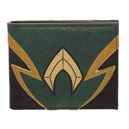 Bioworld Merchandising / Independent Sales Aquaman Chrome Weld Patch Bi-fold Wallet Standard