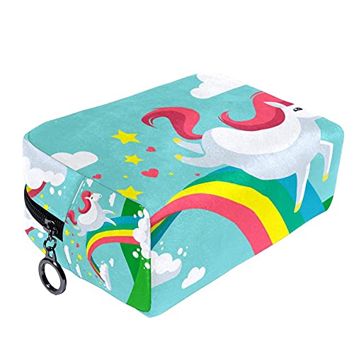 Bolsa de cosméticos Bolsa de Maquillaje Bolsa de cosméticos de Viaje, Bolso de Mano, Bolso de baño,Unicornio Dash