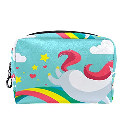 Bolsa de cosméticos Bolsa de Maquillaje Bolsa de cosméticos de Viaje, Bolso de Mano, Bolso de baño,Unicornio Dash