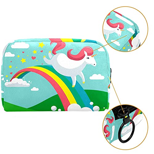 Bolsa de cosméticos Bolsa de Maquillaje Bolsa de cosméticos de Viaje, Bolso de Mano, Bolso de baño,Unicornio Dash