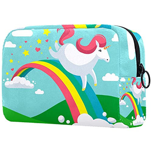 Bolsa de cosméticos Bolsa de Maquillaje Bolsa de cosméticos de Viaje, Bolso de Mano, Bolso de baño,Unicornio Dash