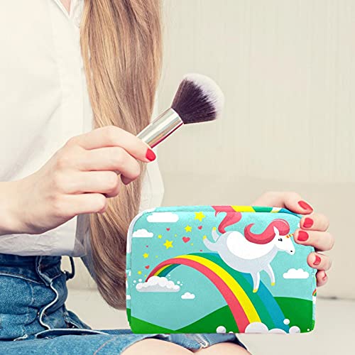 Bolsa de cosméticos Bolsa de Maquillaje Bolsa de cosméticos de Viaje, Bolso de Mano, Bolso de baño,Unicornio Dash