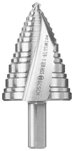 Bosch SDC10 1/4 in. to 1-3/8 in. High-Speed Steel Turbo Step Drill Bit