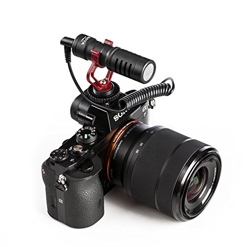 BOYA by-MM1 Cámara Video Micrófono Youtube Vlogging Facebook Livestream Recording Shotgun Mic con Soporte de Choque para teléfonos Inteligentes, tabletas, DSLR, videocámaras de Consumo, PC y más