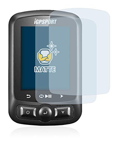 BROTECT Protector Pantalla Anti-Reflejos Compatible con igpsport iGS618 (2 Unidades) Película Mate Anti-Huellas