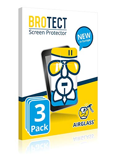 BROTECT Protector Pantalla Cristal Compatible con igpsport iGS618 Protector Pantalla Vidrio (3 Unidades) - Dureza Extrema, Anti-Huellas, AirGlass