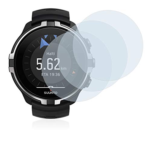 BROTECT Protector Pantalla Cristal Mate Compatible con Suunto Spartan Sport Wrist HR Baro Stealth Protector Pantalla Anti-Reflejos Vidrio (3 Unidades)