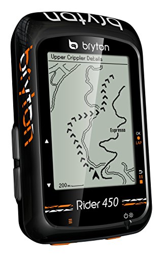 Bryton Rider 450H GPS Ciclismo, Adultos Unisex, Negro, 2.3"