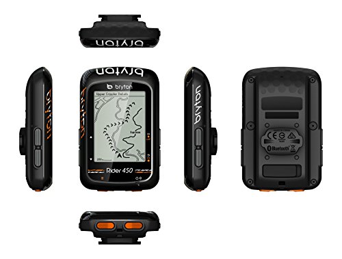 Bryton Rider 450H GPS Ciclismo, Adultos Unisex, Negro, 2.3"