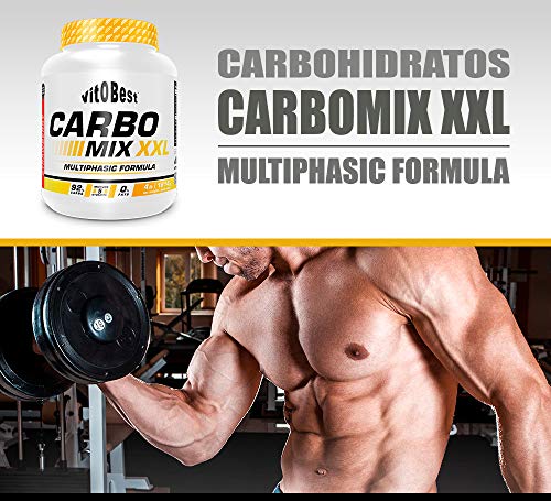 Carbohidratos CARBO MIX XXL 4 lb - Suplementos Alimentación y Suplementos Deportivos - Vitobest (Fresa)