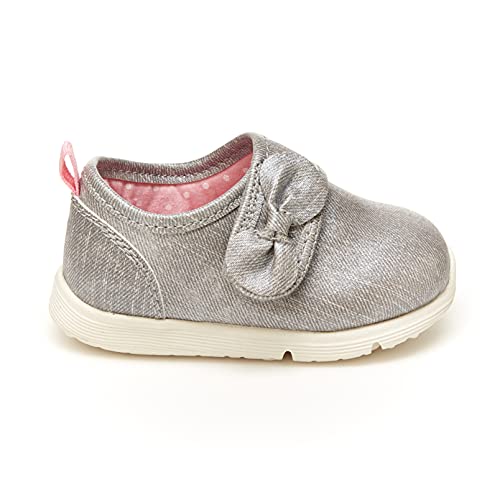 Carter's Every Step tenis de moda para niñas de 1st walker Turbo, gris (gris), 34 EU