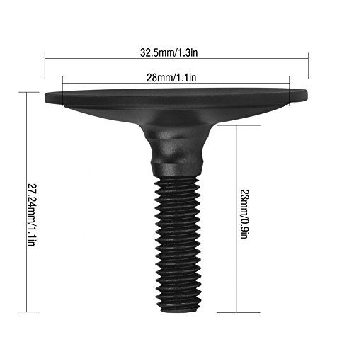 Casquillo superior de la bici de montaña de los auriculares de la bicicleta reemplazo para la cubierta del tubo de la bifurcación de 28.6m m Espaciador Aleación de Alluminum del espaciador(negro)