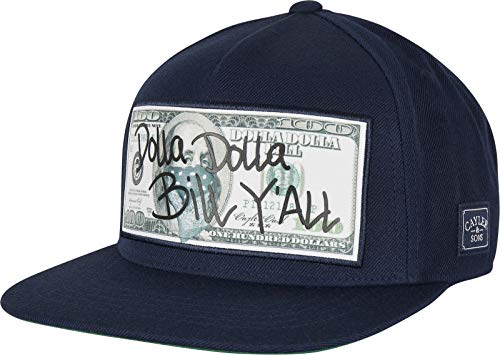 Cayler & Sons Baseball Kappe C&s WL Dolla Billy Cap Gorra de bisbol, Azul Marino/MC, Talla única Unisex Adulto