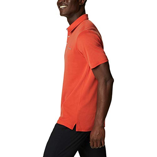 Columbia Nelson Point Polo, Hombre, Naranja (Bonfire), XXL