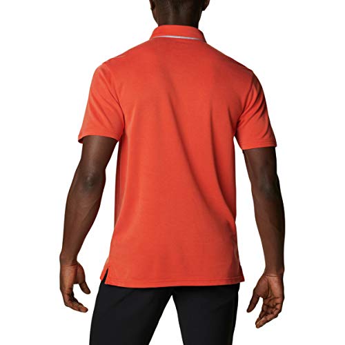 Columbia Nelson Point Polo, Hombre, Naranja (Bonfire), XXL