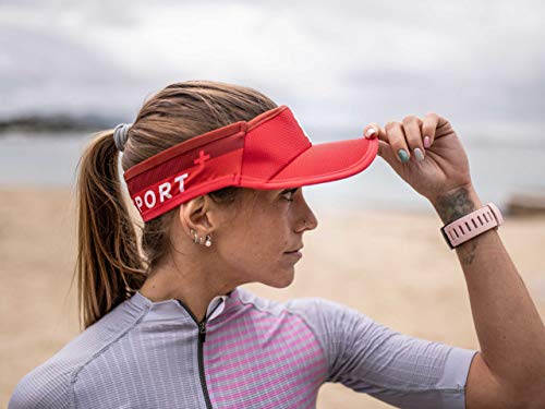 COMPRESSPORT Visor Ultralight Visera, Unisex-Adult, Rojo, Talla Unica