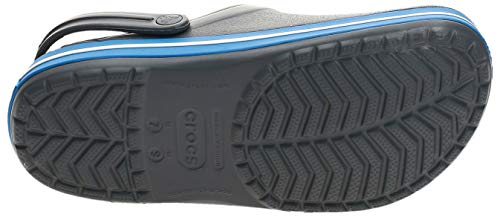 Crocs Crocband Unisex Adulta Zuecos, Gris (Charcoal/Ocean), 37/38 EU