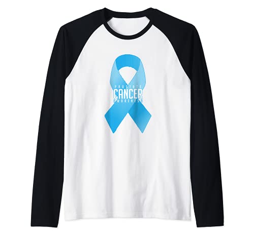 Defensa contra el cáncer - Conciencia sobre el cáncer de próstata Camiseta Manga Raglan