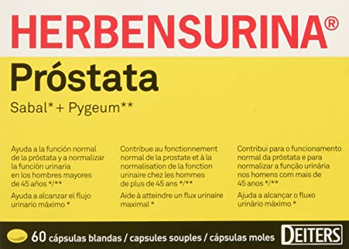 DEITERS Herbensurina Prostata 60cap, color Amarillo, 100 g