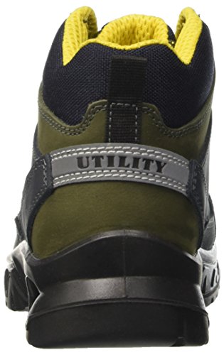 Diadora - Continental Ii High S3, zapatos de trabajo Unisex adulto, Azul (Blu/verde Conifera), 40 EU