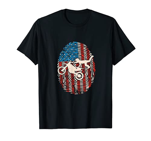 Dirt Bike US American Flag ADN - MX Motocross Supercross Camiseta