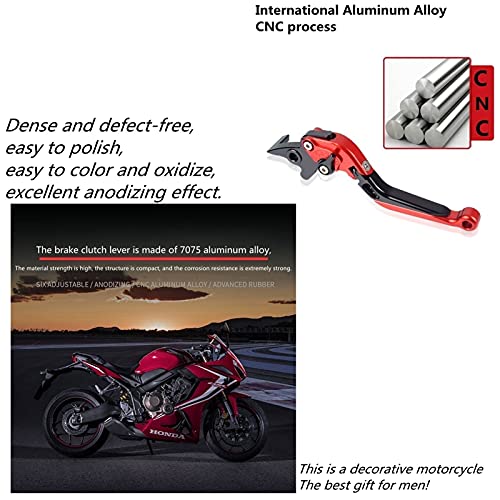 DZSLTC Conjunto De Freno Palanca Specialized Más Caliente para Aprilia Shiver 900 2017-2018 Guzzi Eldorado Audace 2015-2018 Palanca Embrague Freno Motocicleta Mango De Aluminio (Color : C)