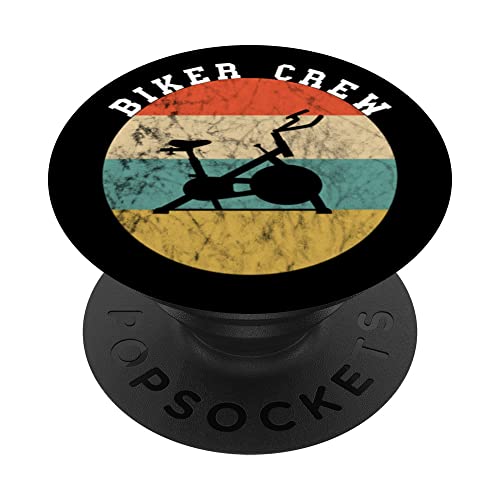 Equipo de Biker Crew Spinning Class Team Squad vintage PopSockets PopGrip Intercambiable