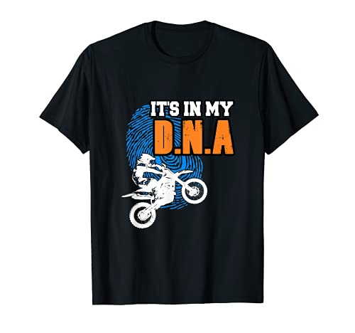 ESTÁ EN MI ADN Motocross BMX Supermoto Supercross Bike Camiseta