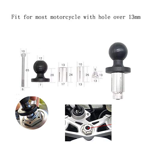 evomosa Soporte para Teléfono Celular de Motocicleta para Teléfonos Inteligentes de 3.5 '' - 6.5 '' compatibles con Motocicletas de Orificio Redondo