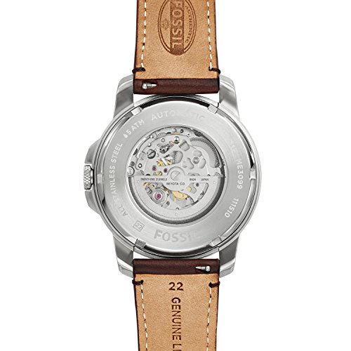 Fossil Reloj Analogico para Hombre de Automático con Correa en Piel ME3099