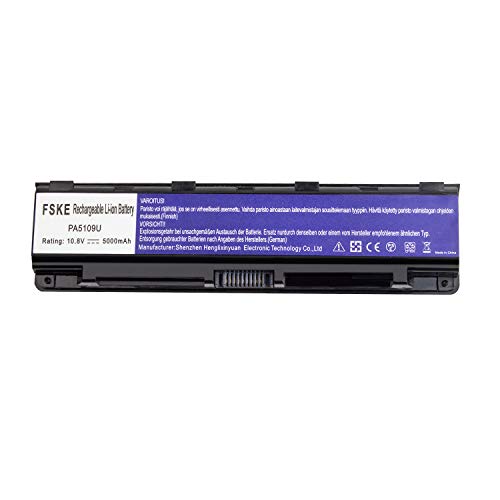 FSKE® Batería para portátil Toshiba PA5109U-1BRS PABAS272 5000mAh 10.8V para Toshiba Satellite C50 C50D C50t C55 C55D C55t C70 C70D C75 C75D L70 C50-A C50D-A C55D-A