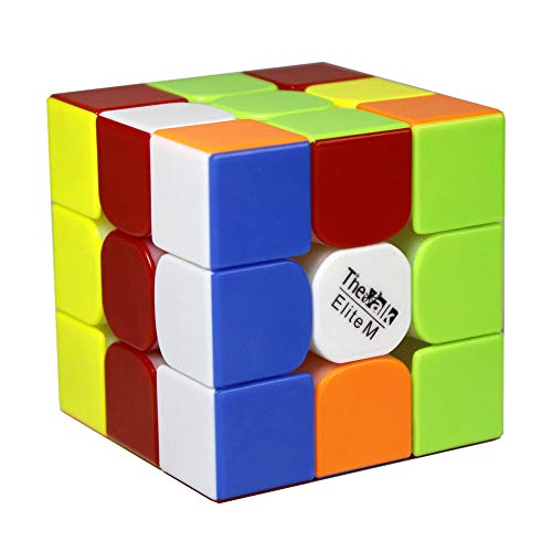 FunnyGoo Valk 3 Elite M 3x3 Valk3 Elite M Magic Cube 3x3x3 Magic Puzzle Cube + Un Soporte de Cubo y una Bolsa de Cubo (Stickerless)