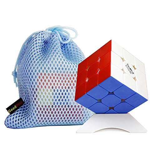 FunnyGoo Valk 3 Elite M 3x3 Valk3 Elite M Magic Cube 3x3x3 Magic Puzzle Cube + Un Soporte de Cubo y una Bolsa de Cubo (Stickerless)