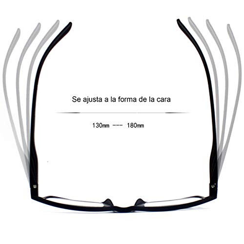 Gafas Sol Presbicia, Gafas de Lectura Polarizadas con Imán Clip para Sol, Gafas de Presbicia Vista Cansada Presbicia (+250, Azul)