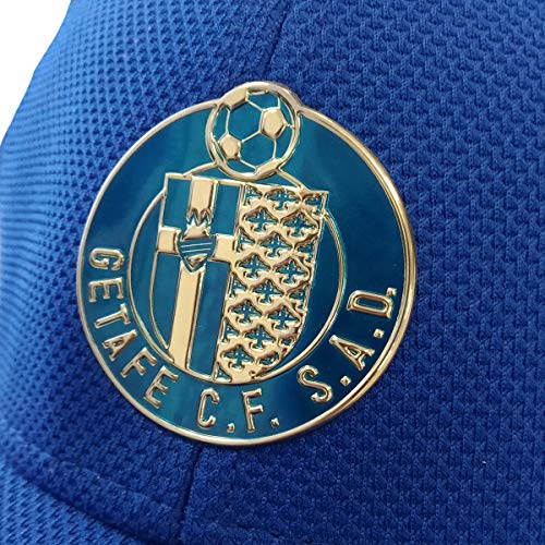 Getafe Gorra CF Premium Azul Logo Dorado, Unisex Adulto, Talla Unica