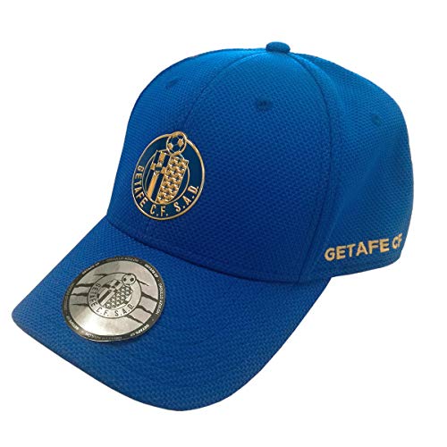 Getafe Gorra CF Premium Azul Logo Dorado, Unisex Adulto, Talla Unica