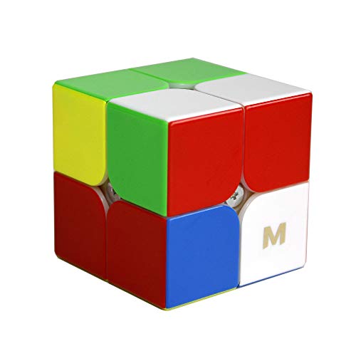 Gobus Yongjun YJ MGC2 Elite M 2x2 Speed Cube YJ MGC2 2 Capas 2x2x2 Cube Puzzle Yongjun MGC M Elite + Una Bolsa de Cubo y un Soporte de Cubo Stickerless