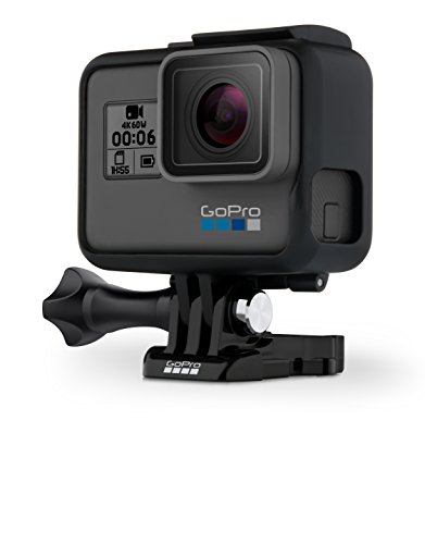 GoPro Hero6 Videocámara de acción (4K, 12 MP, resistente y sumergible hasta 10m sin carcasa, pantalla táctil 2"), Negro