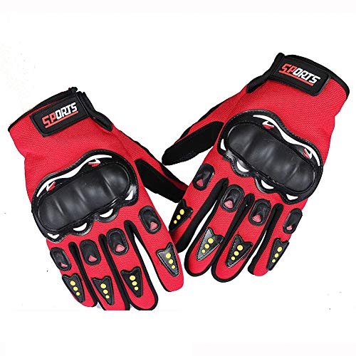 Guantes de carreras, dedos completos, fibra de carbono para nudillos duros Pro-Biker Bicicletas Motocicletas Motocicleta Guantes al aire libre